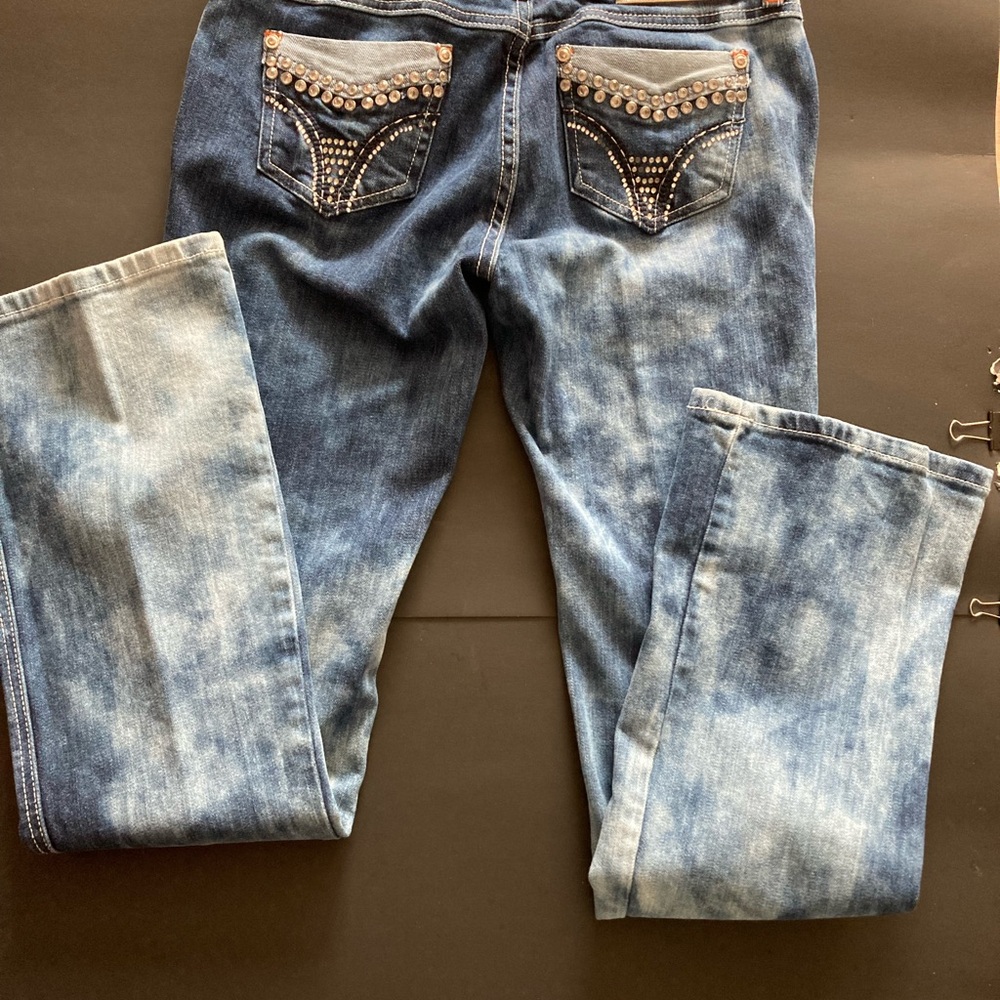 Womens VO Jeans with Acid wash Distressed Vintage Look Virgin Only size 28